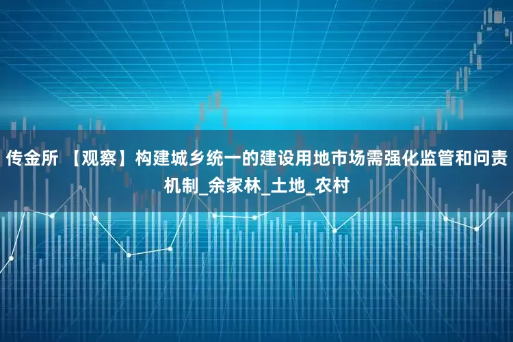传金所 【观察】构建城乡统一的建设用地市场需强化监管和问责机制_余家林_土地_农村
